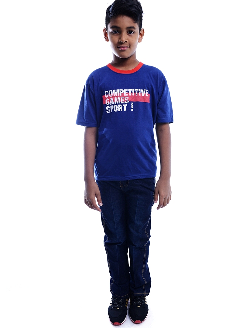 W811392NA Words Casual T Shirt Short Sleeve